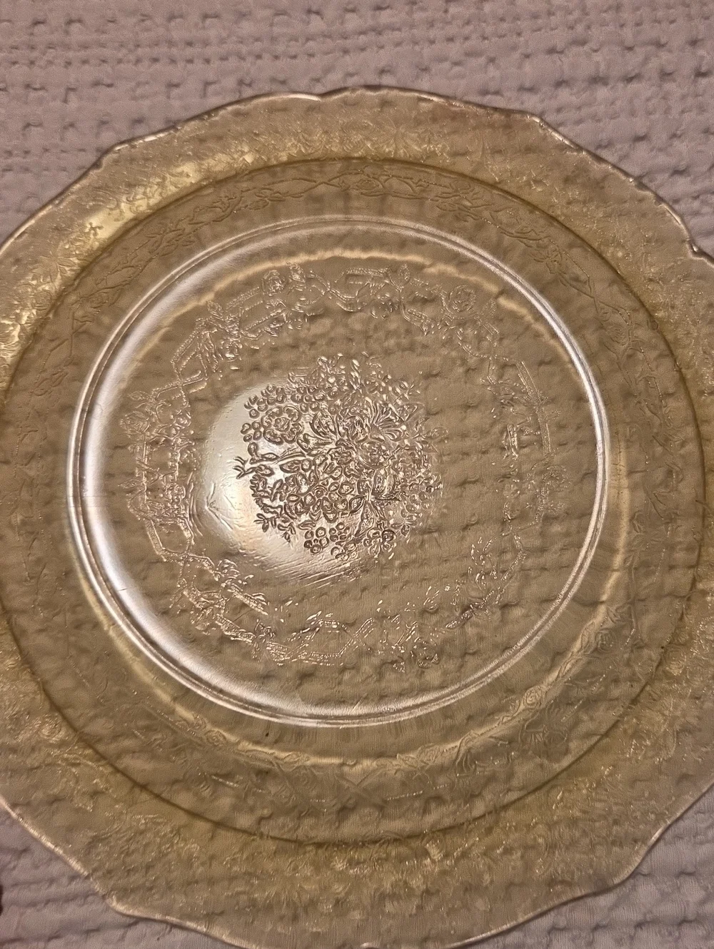 Vintage Federal Glass Plate